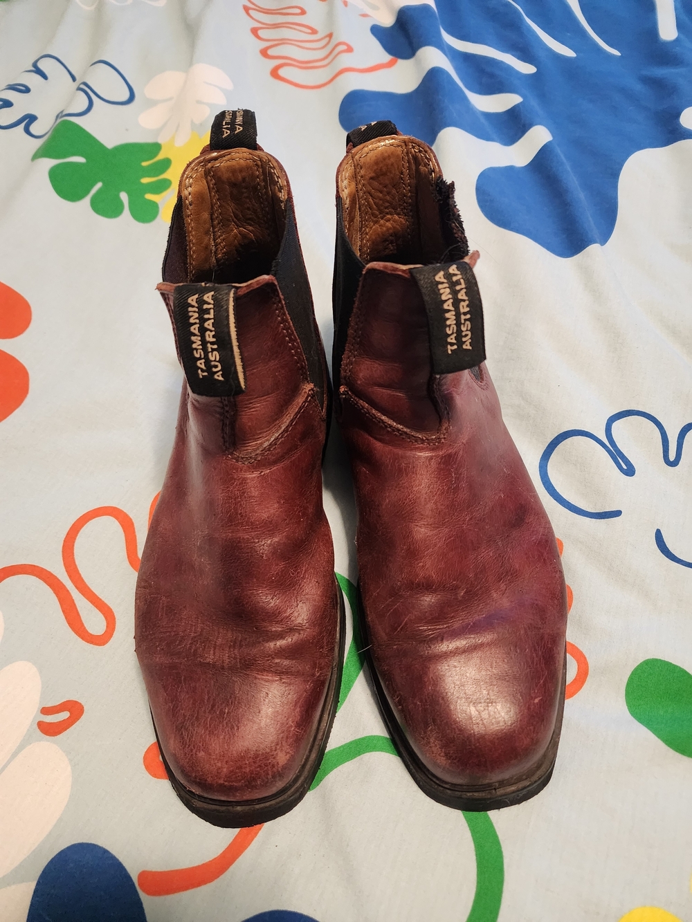 Blundstone Oxblood Leather Chelsea Boots